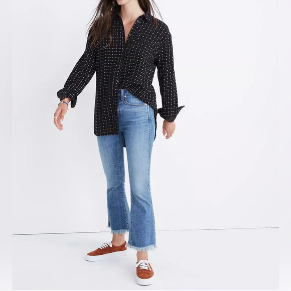 Madewell Tops - MADEWELL Oversized Ex-Boyfriend Shirt in Mayfair Foulard Small